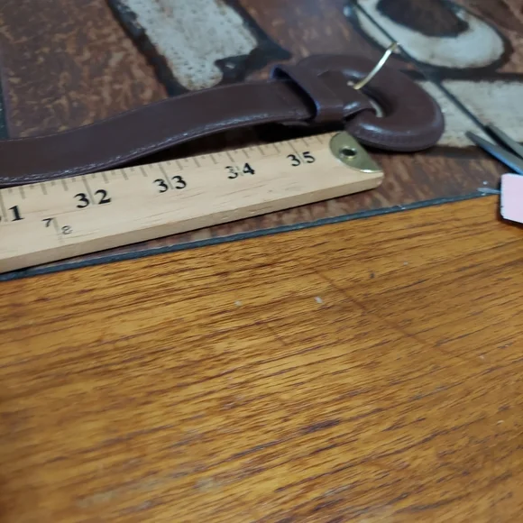 Collectif brown belt leather large work cowgirl career - Picture 7 of 8